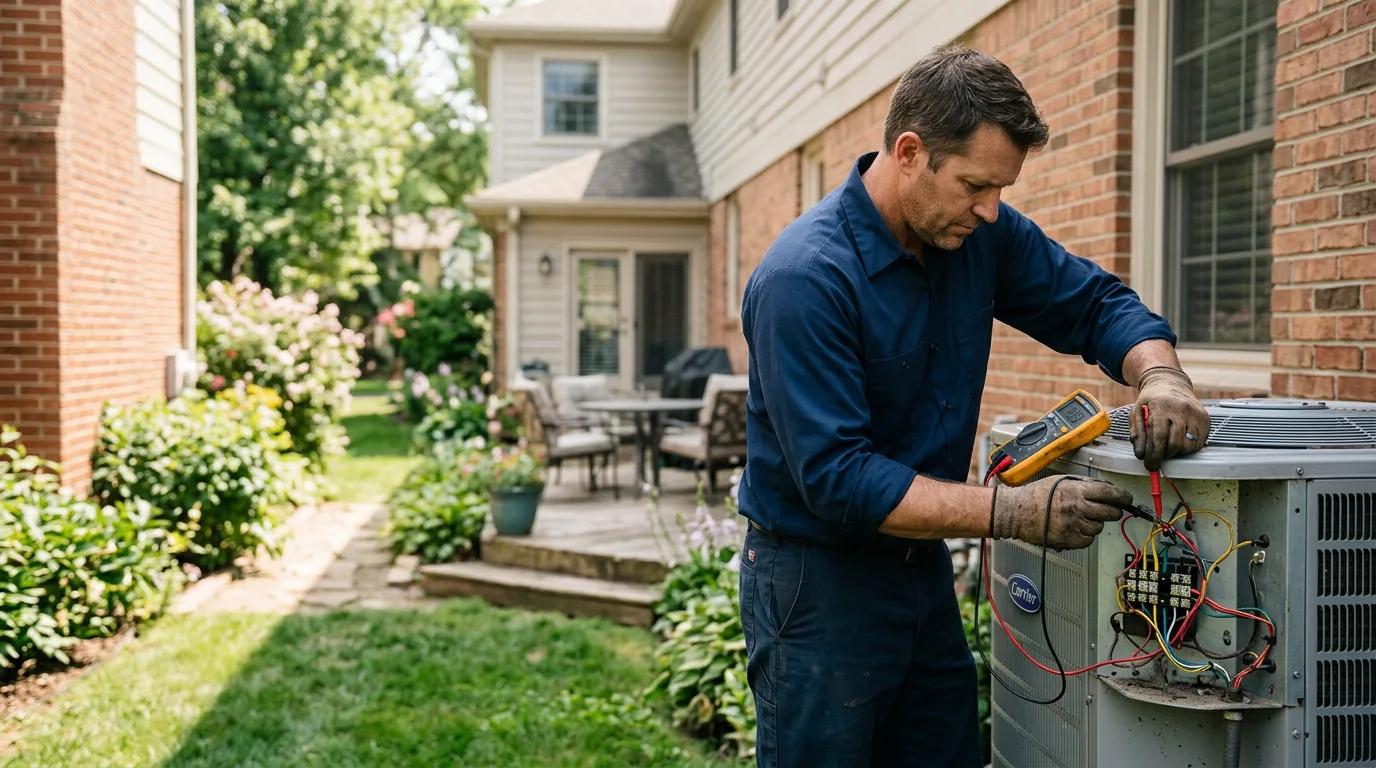 HVAC technician working near Odessa, DE